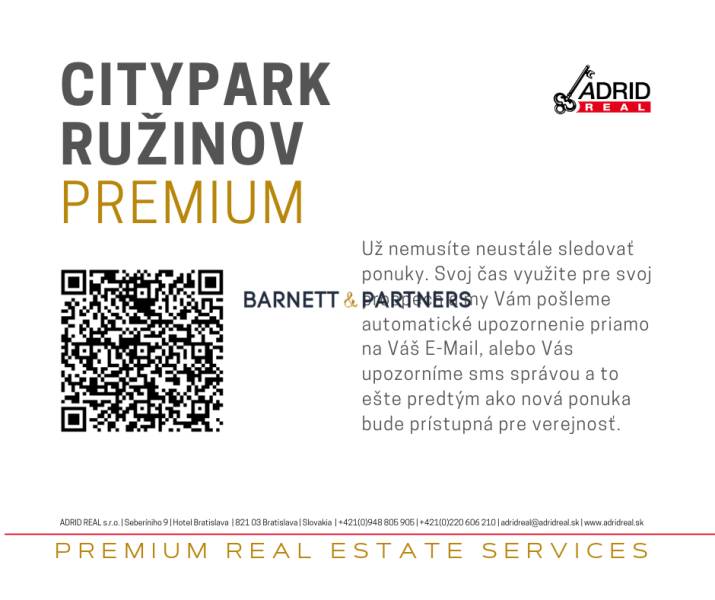 CITY PARK RUŽINOV ПРОЕКТ | АРЕНДА